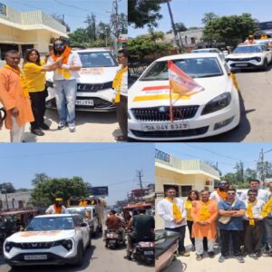 हिमालयन क्रांति पार्टी का ऋषिकेश में भव्य रोड शो जनता से किया सीधा संवाद