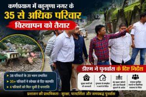 चमोली खबर : बहुगुणानगर के 35 से अधिक परिवार विस्थापन को तैयार, डीएम ने पुनर्वास में तेजी के दिए निर्देश