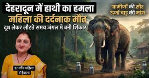 उत्तराखंड : देहरादून में हाथी के हमले में महिला की मौत ग्रामीणों ने घेरा प्रशासन , सौर ऊर्जा बाड़ की उठी मांग