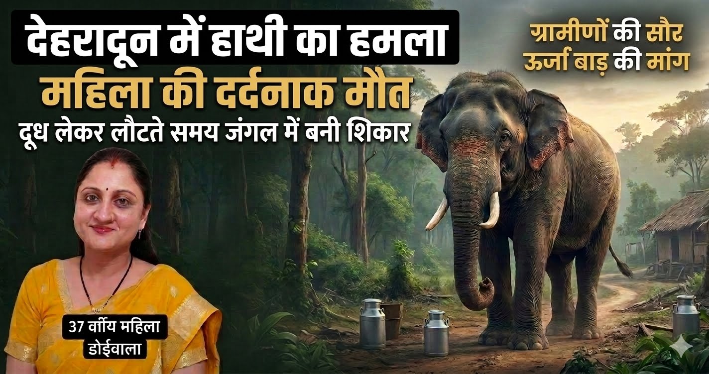 देहरादून के डोईवाला में जंगली हाथी के हमले में महिला की मौत