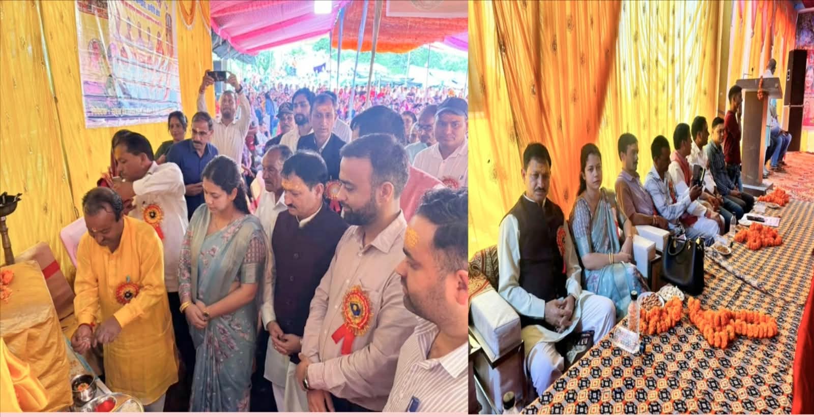 किमोली लक्ष्मी नारायण मेले में दीप प्रज्वलित कर शुभारंभ करतीं मुख्य अतिथि
